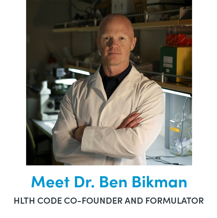 Dr. Ben Bikman, metabolic scientist and formulator of HLTH Code diabetic shake