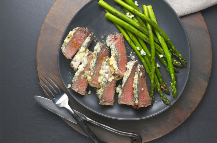 Steak with Blue Cheese Sauce