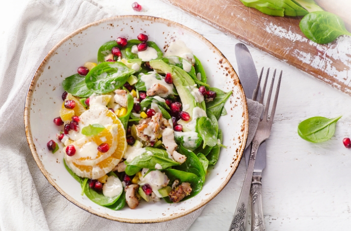 Chicken and Spinach Salad